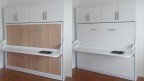 Lit escamotable horizontal avec bureau intégré fonctionnel
