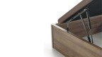 Lit coffre en bois aux couleurs nordiques à un prix avantageux