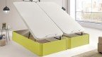 Lit coffre en bois aux couleurs nordiques à un prix avantageux