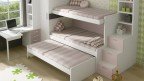 Lit escamotable gigogne pour 3 couchages très confortables
