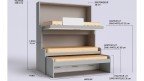 Lit escamotable gigogne pour 3 couchages très confortables