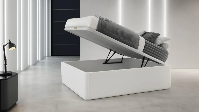 Lit coffre très haut rangement XXL | Boconfort