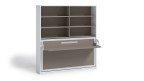 Lit escamotable horizontal avec bureau et bibliothèque RODEZ
