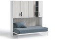 Lit escamotable horizontal avec armoire MARSEILLE