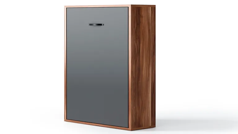 lit escamotable ouverture automatique avec étagères intérieures