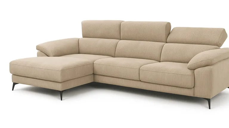 Canapé d'angle coulissant design scandinave