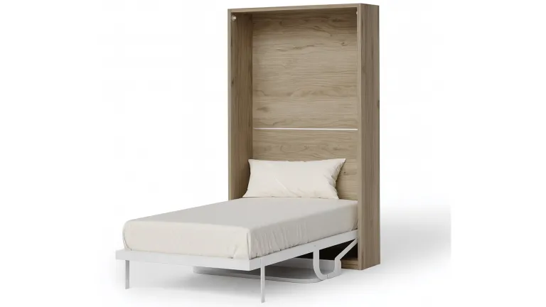 Lit escamotable vertical avec bureau intégré fonctionnel