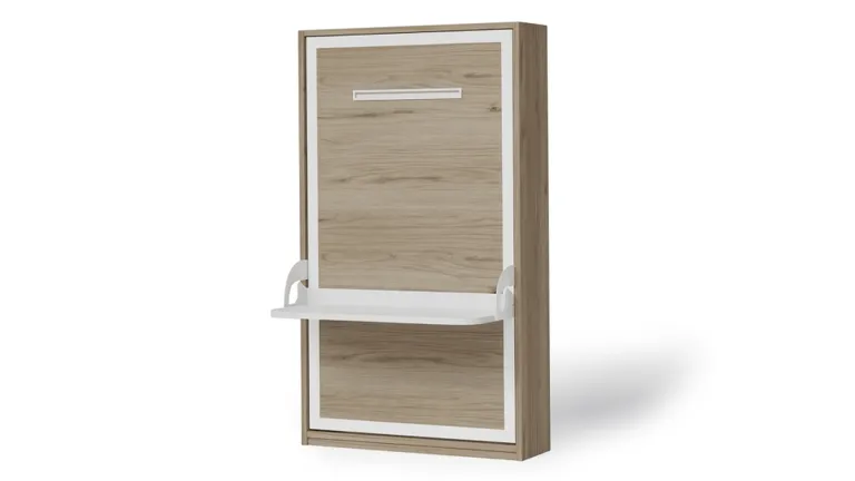 Lit escamotable vertical avec bureau intégré fonctionnel