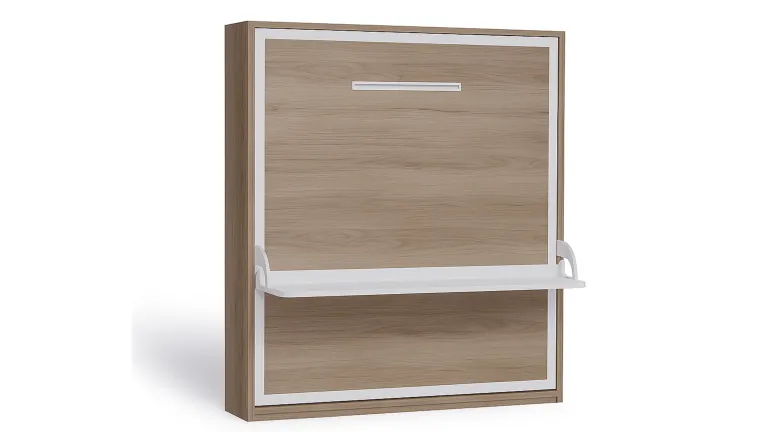 Lit escamotable vertical avec bureau intégré fonctionnel