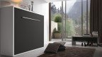 Lit escamotable avec rangement intérieur et fonction chevet