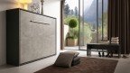 Lit escamotable avec rangement intérieur et fonction chevet