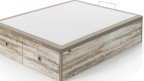 Lit coffre en bois avec abattants en façade | Boconfort
