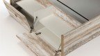Lit coffre en bois avec abattants en façade | Boconfort