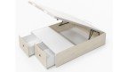 Lit coffre bois 2 tiroirs garanti 10 ans | Boconfort
