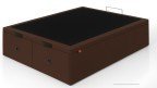 Lit coffre tissu 2 abattants garanti 10 ans - Boconfort