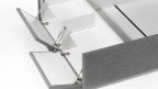 Lit coffre tissu 2 abattants garanti 10 ans - Boconfort