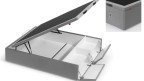 Lit coffre tissu 2 abattants garanti 10 ans - Boconfort