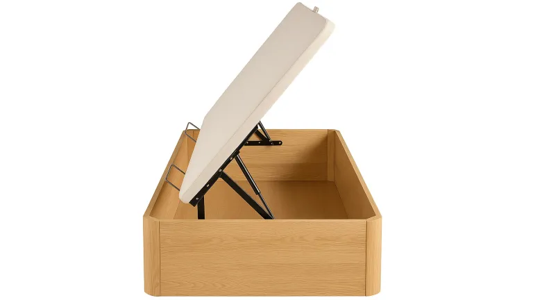 Lit coffre en bois de grande hauteur 43 cm | Boconfort