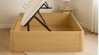 Lit coffre en bois de grande hauteur 43 cm | Boconfort
