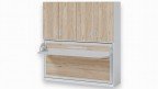 Lit escamotable horizontal avec armoire et bureau pratique | Boconfort