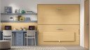 Lit escamotable superposé avec tablette bureau rétractable PETIT NICE
