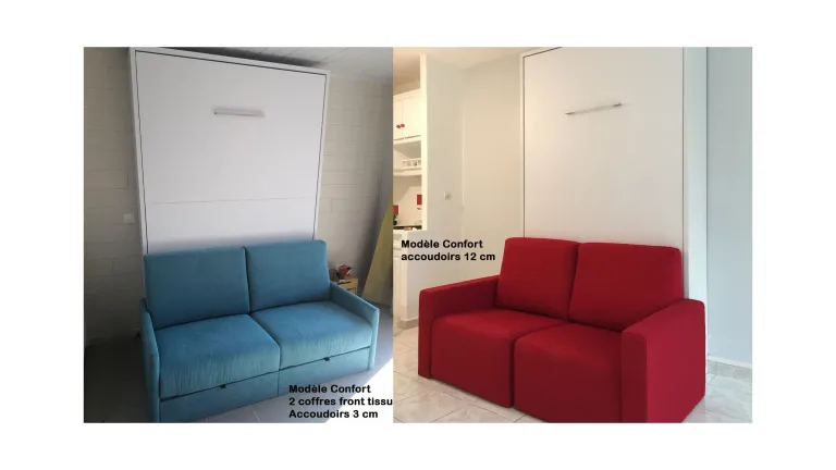 Idéal pour un canapé plus grand à côté de votre lit escamotable