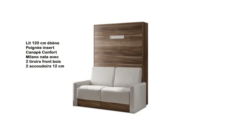 Idéal pour un canapé plus grand à côté de votre lit escamotable