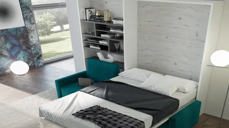 Lit vertical escamotable avec canapé | Boconfort