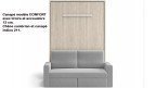Lit vertical escamotable avec canapé | Boconfort