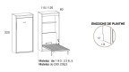 Lit escamotable vertical pour matelas épais I Boconfort