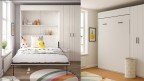 Lit escamotable vertical pour matelas épais I Boconfort
