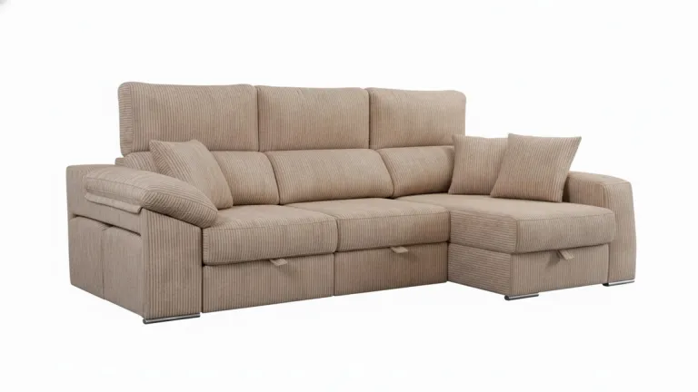 Canapé coulissant avec poufs intégrés – Confort & gain de place