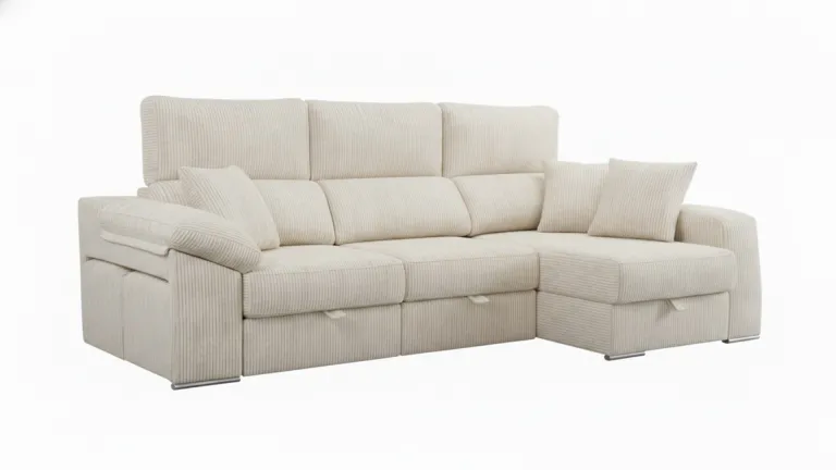 Canapé coulissant avec poufs intégrés – Confort & gain de place