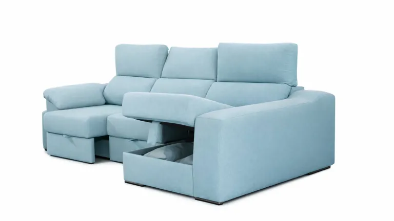 Canapé coulissant avec poufs intégrés – Confort & gain de place