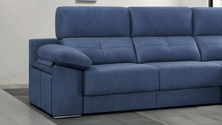 Canapé droit coulissant PHOCÉENNE avec poufs intégrés