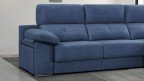 Canapé droit coulissant PHOCÉENNE avec poufs intégrés