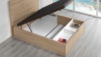 Lit coffre en bois avec 2 grands tiroirs | Boconfort