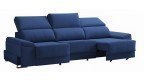 Canapé coulissant 2 ou 3 places design avec poufs intégrés