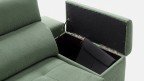 Canapé coulissant 2 ou 3 places design avec poufs intégrés
