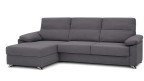 Canapé convertible MILAN avec méridienne, tissu moderne