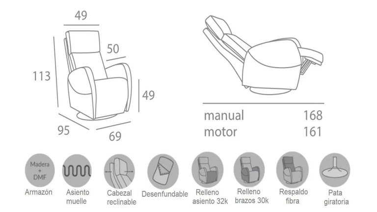 Un fauteuil luxueux conçu pour les clients les plus exigeants.