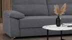Canapé convertible MILAN avec méridienne, tissu moderne