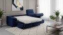 Canapé convertible MILAN avec méridienne, tissu moderne