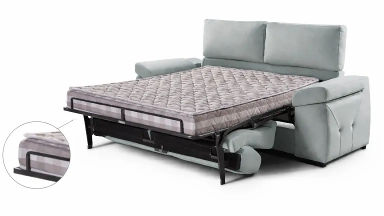 Canapé convertible AQUITAINE avec accoudoirs coffre