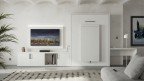 Lit escamotable vertical avec bureau intégré fonctionnel
