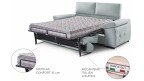 Canapé convertible avec accoudoirs coffre AQUITAINE