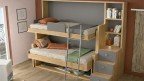 Lit superposé escamotable horizontal autoporteur | Boconfort