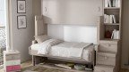 Lit superposé escamotable horizontal autoporteur | Boconfort