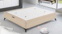 Lit coffre tissu pied métal AGDE