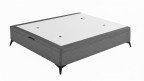 Lit coffre tissu pied métal | Boconfort